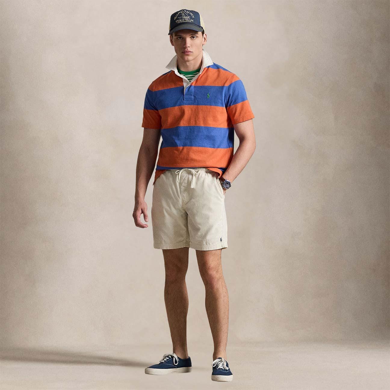 POLO RALPH LAUREN Bermuda uomo in velluto Cream