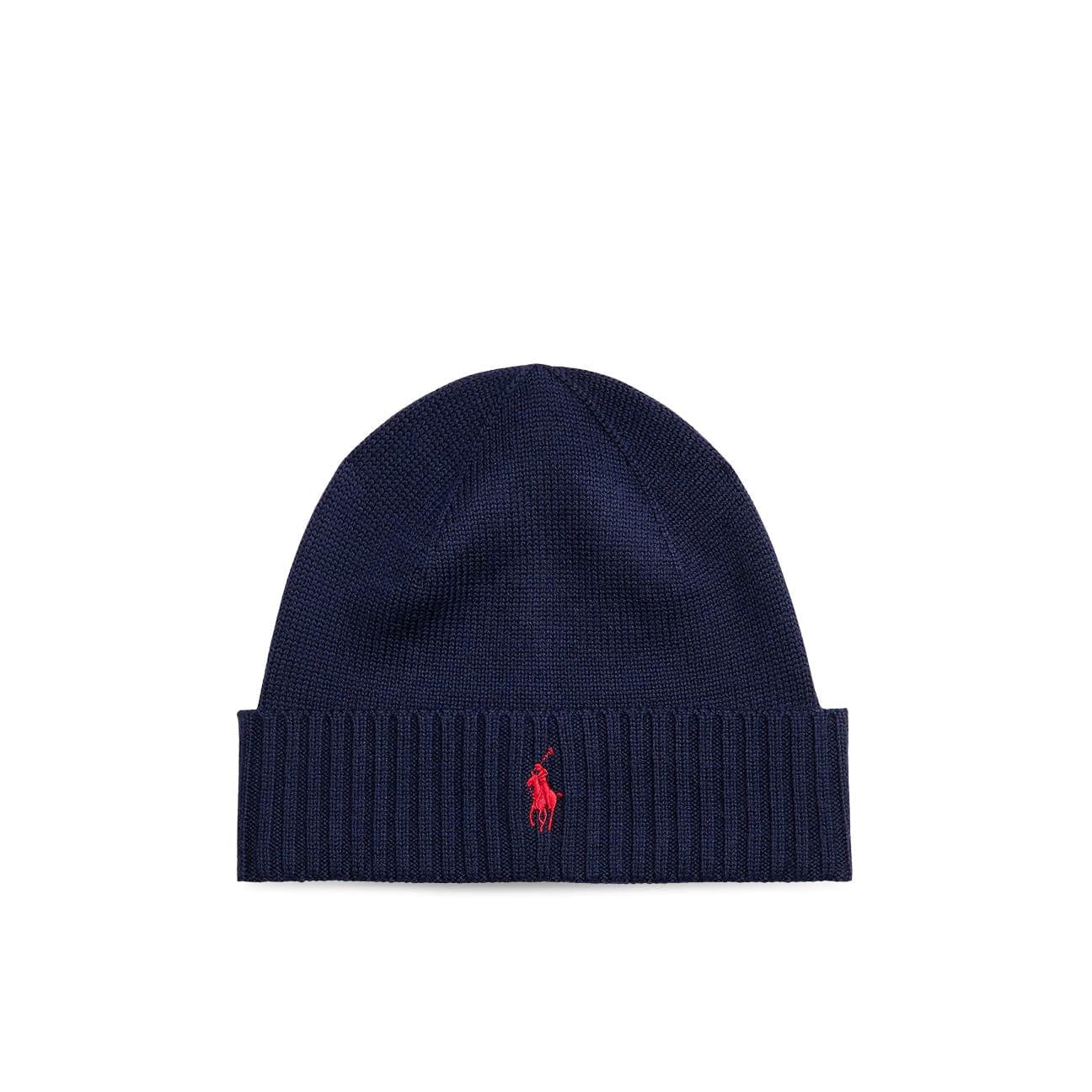 POLO RALPH LAUREN Berretto in lana con Pony Blue
