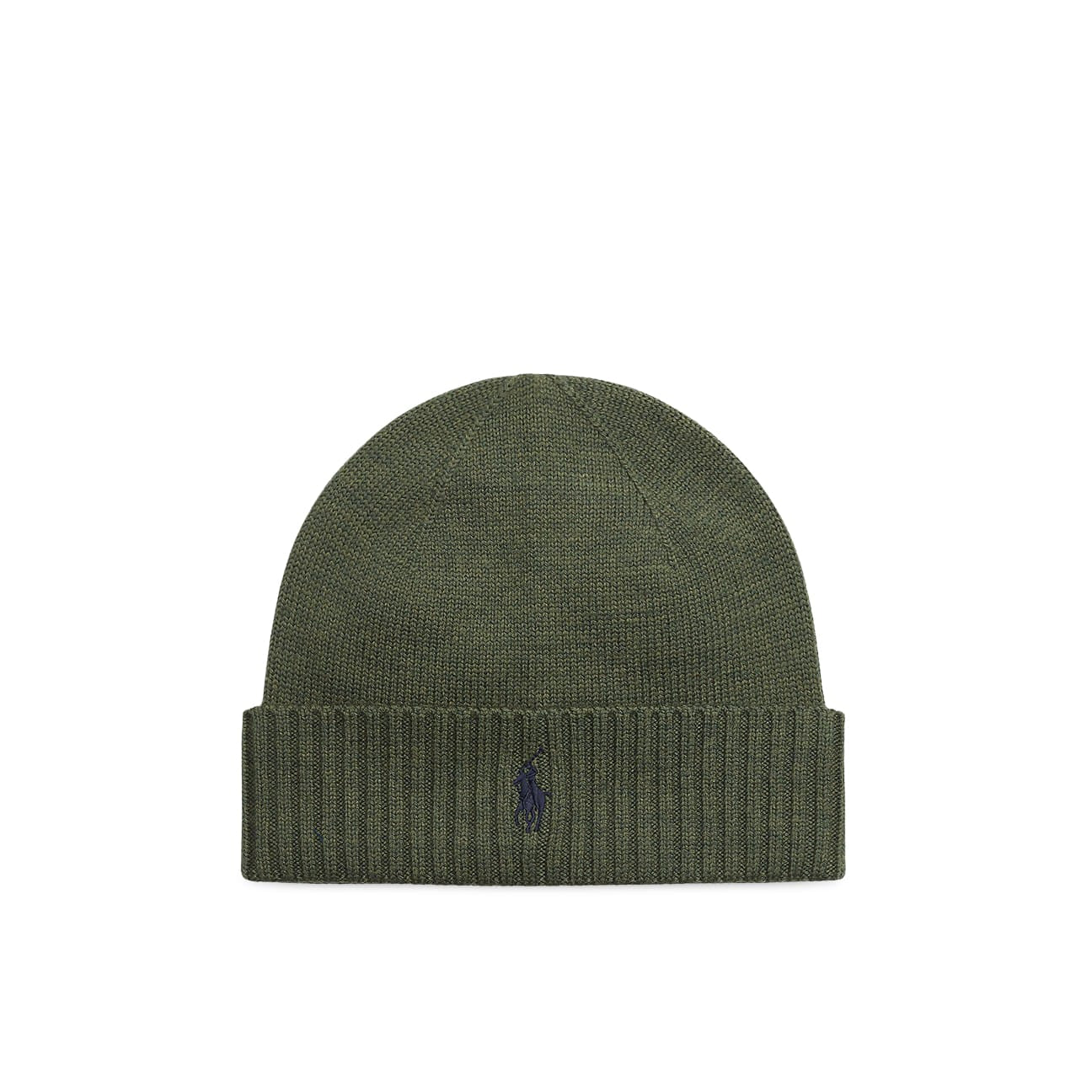 POLO RALPH LAUREN Berretto in lana con Pony Olive