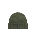 POLO RALPH LAUREN Berretto in lana con Pony Olive