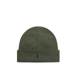 POLO RALPH LAUREN Berretto in lana con Pony Olive