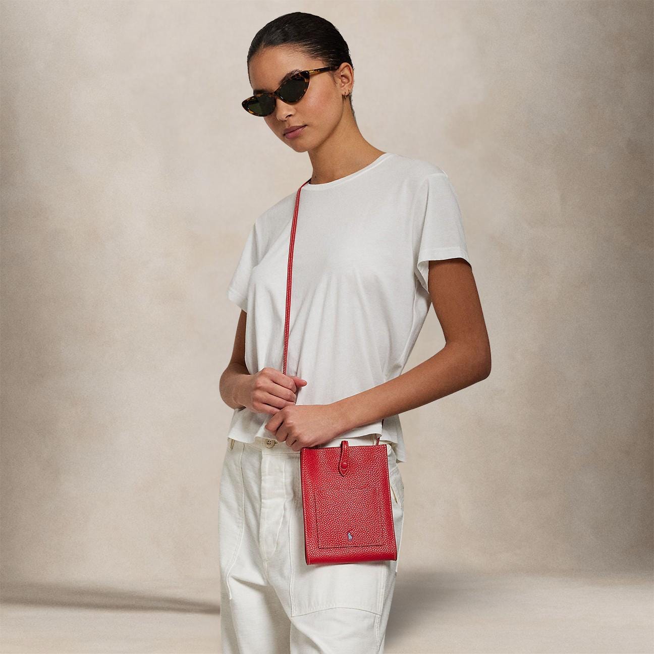 POLO RALPH LAUREN Borsa donna Polo Play Crossbody Rosso