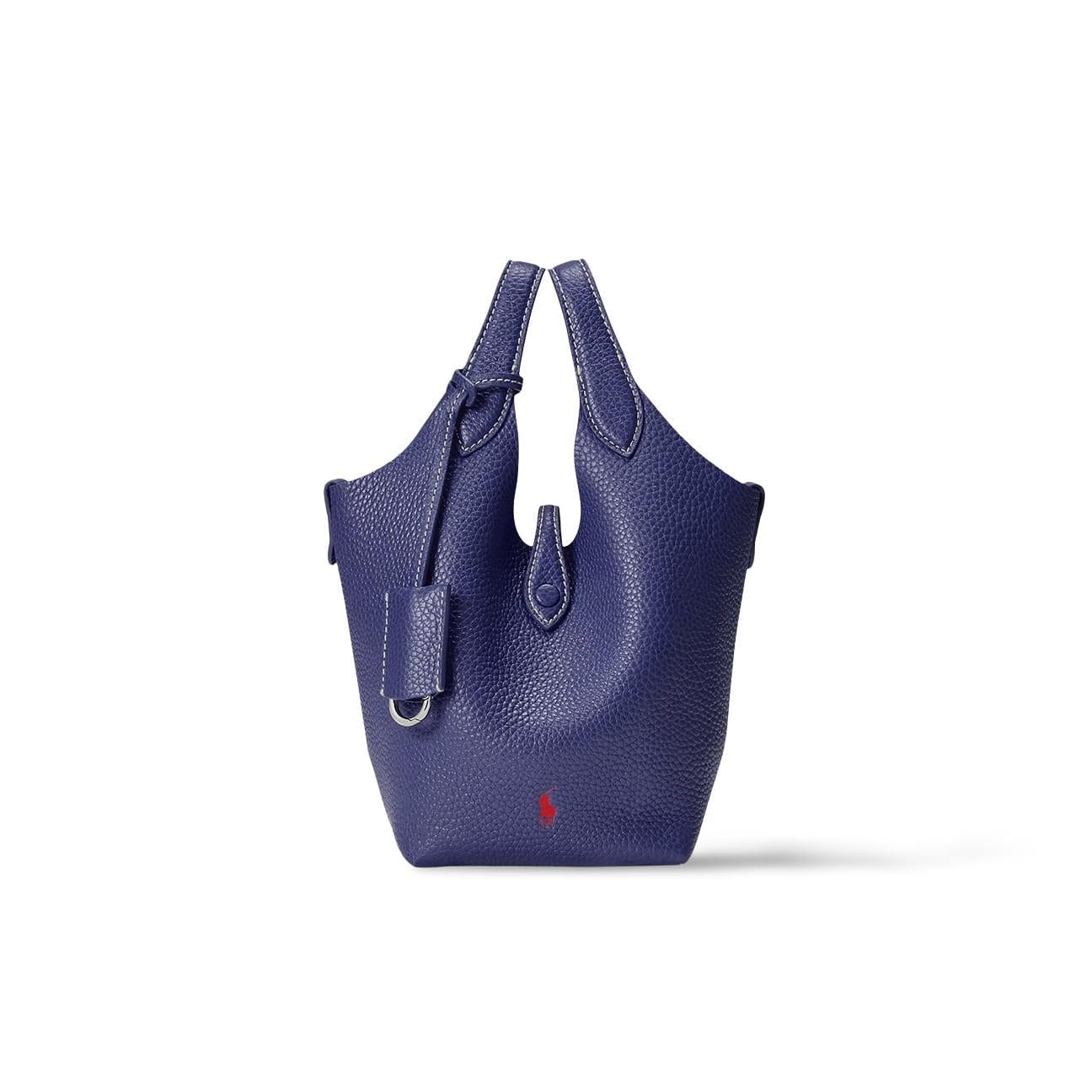 POLO RALPH LAUREN Borsa donna Tote Play in pelle Ink