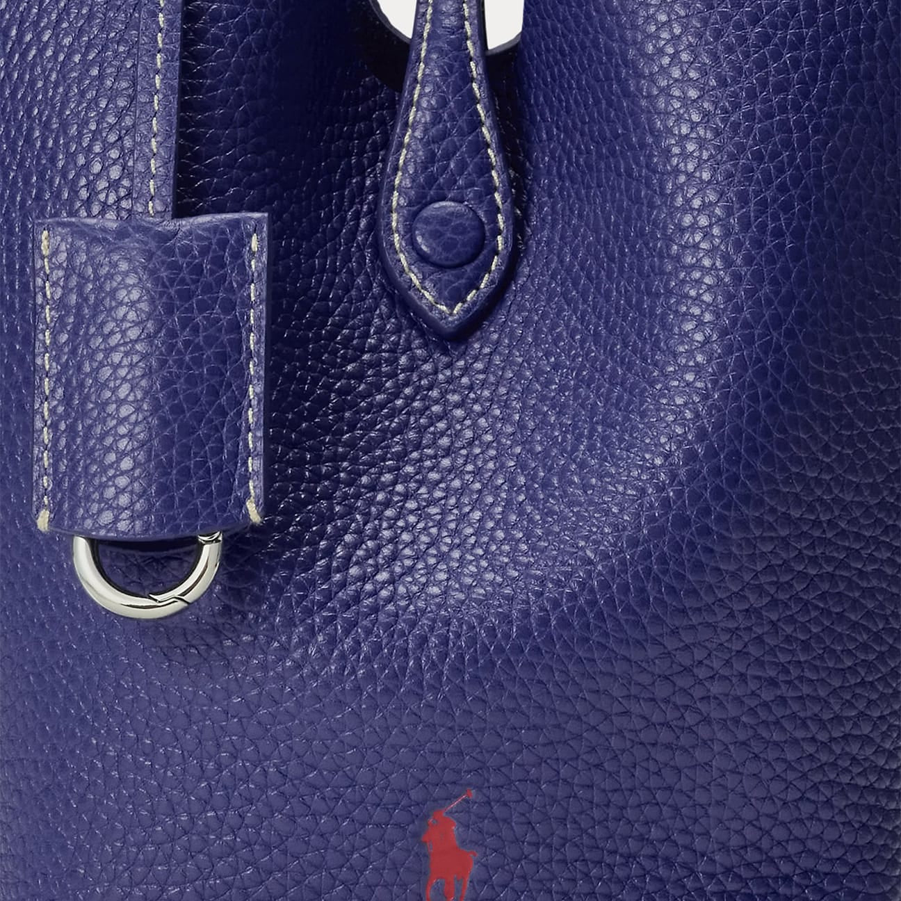 POLO RALPH LAUREN Borsa donna Tote Play in pelle Ink