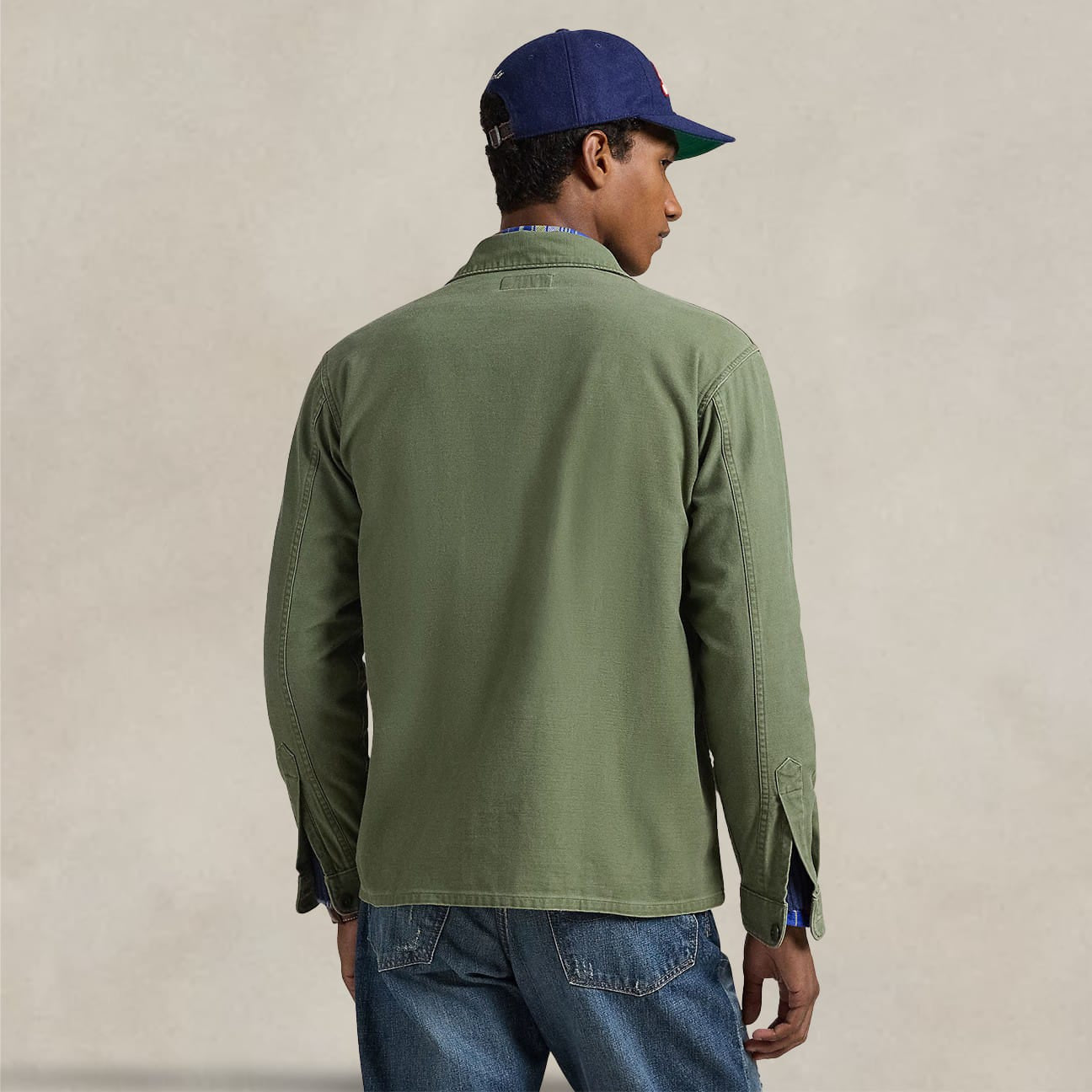 POLO RALPH LAUREN Camcia uomo militare Verde