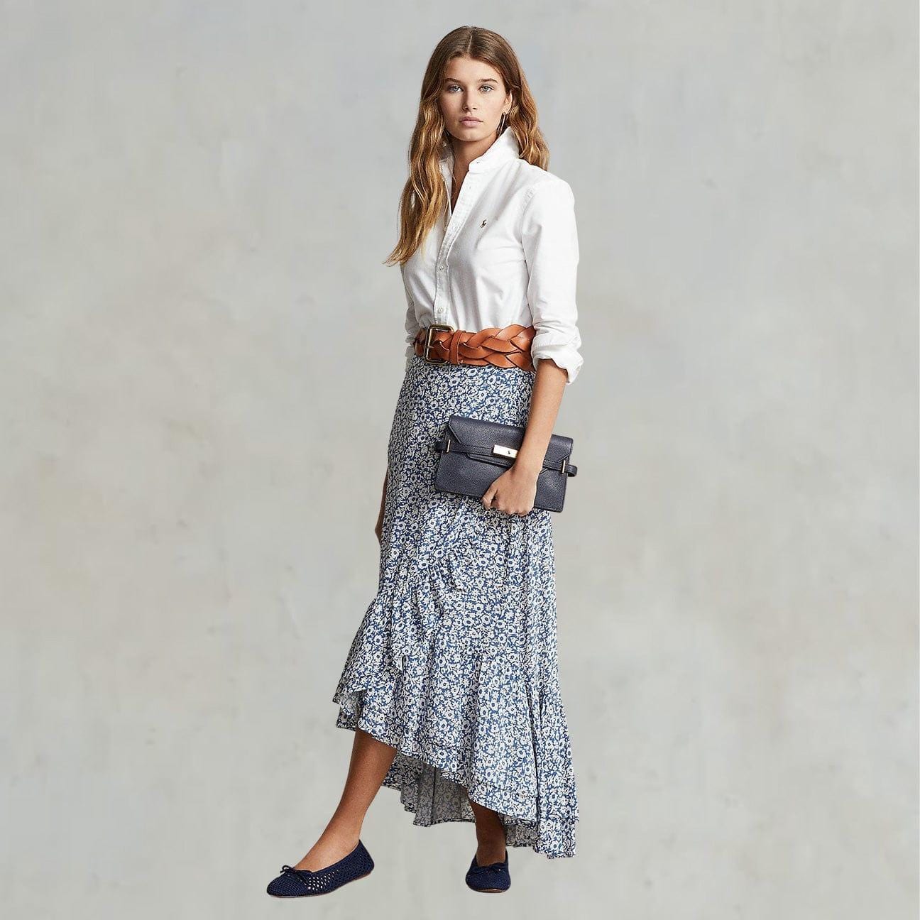 POLO RALPH LAUREN Camicia classica in oxford Bianco