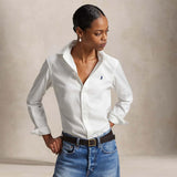 POLO RALPH LAUREN Camicia donna Classic Fit in cotone Bianco