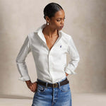POLO RALPH LAUREN Camicia donna Classic Fit in cotone Bianco