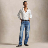 POLO RALPH LAUREN Camicia donna Classic Fit in cotone Bianco