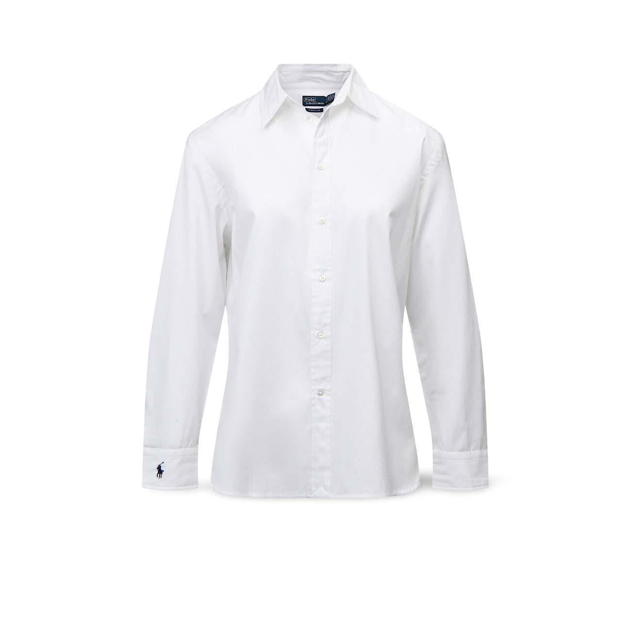 POLO RALPH LAUREN Camicia donna in cotone Oversize Fit Bianco