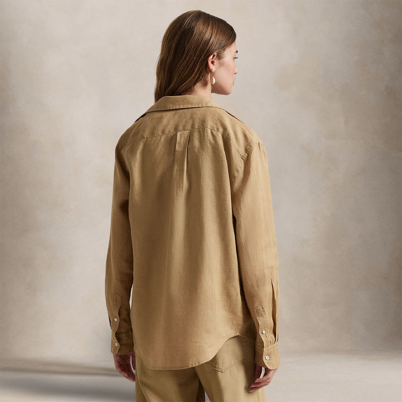 POLO RALPH LAUREN Camicia donna in lino Beige