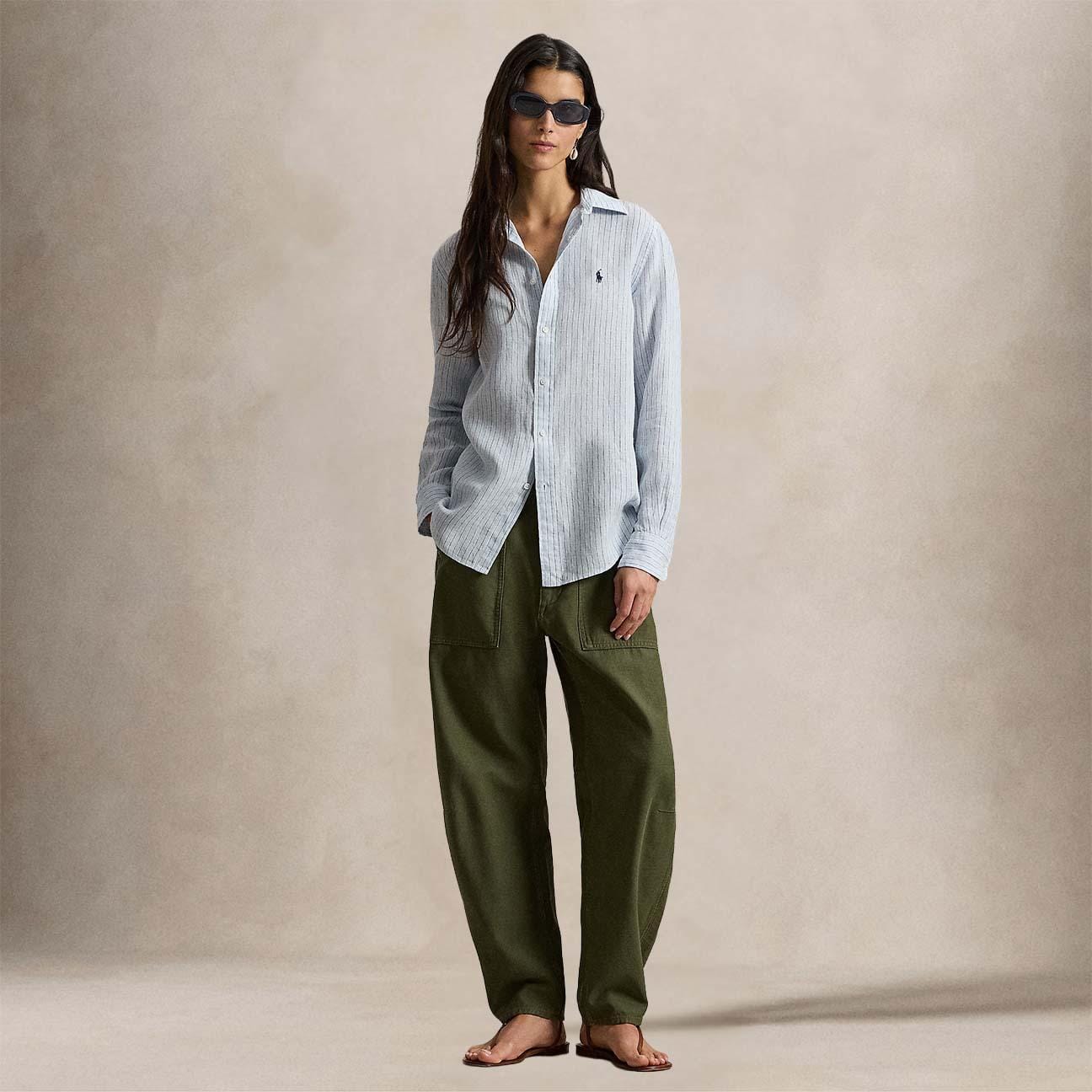 POLO RALPH LAUREN Camicia donna in lino Classic Fit