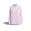 Camicia donna in lino Classic Fit Bianco e Mauve