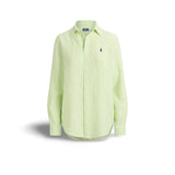 POLO RALPH LAUREN Camicia donna in lino Classic Fit EletricLime