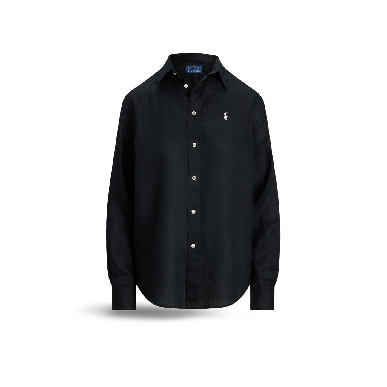 POLO RALPH LAUREN Camicia donna in lino Nero