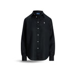 POLO RALPH LAUREN Camicia donna in lino Nero