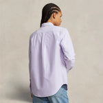 POLO RALPH LAUREN Camicia donna  in Oxford Relaxed Fit Lilla