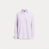 POLO RALPH LAUREN Camicia donna  in Oxford Relaxed Fit Lilla
