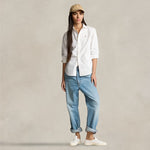 POLO RALPH LAUREN Camicia donna in Oxford Slim Fit Bianco