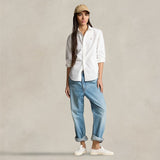 POLO RALPH LAUREN Camicia donna in Oxford Slim Fit Bianco