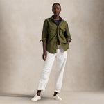 POLO RALPH LAUREN Camicia donna in Twill Verde Militare
