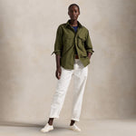 POLO RALPH LAUREN Camicia donna in Twill Verde Militare