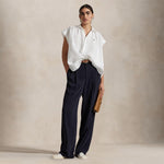 POLO RALPH LAUREN Camicia donna over in lino Bianco