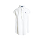 POLO RALPH LAUREN Camicia donna over in lino Bianco