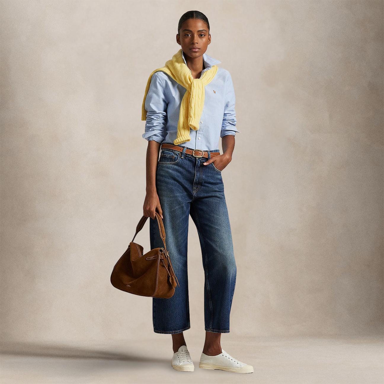 POLO RALPH LAUREN Camicia donna  Oxford in cotone Classic-Fit Bi