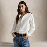 POLO RALPH LAUREN Camicia donna  Oxford in cotone Classic-Fit Bianco