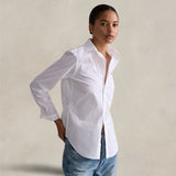 POLO RALPH LAUREN Camicia donna Slim Fit  in cotone Bianco