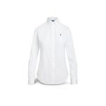 POLO RALPH LAUREN Camicia donna Slim Fit  in cotone Bianco