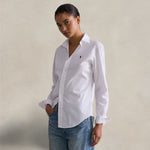 POLO RALPH LAUREN Camicia donna Slim Fit  in cotone Bianco