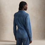 POLO RALPH LAUREN Camicia donna western in denim