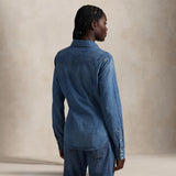 POLO RALPH LAUREN Camicia donna western in denim