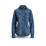 POLO RALPH LAUREN Camicia donna western in denim