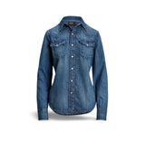 POLO RALPH LAUREN Camicia donna western in denim