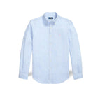 POLO RALPH LAUREN Camicia uomo Custom Fit in lino a righe