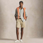 POLO RALPH LAUREN Camicia uomo Custom Fit in lino a righe Olive