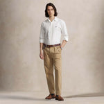 POLO RALPH LAUREN Camicia uomo Custom Fit in oxford Bianco