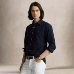 POLO RALPH LAUREN Camicia uomo Custom Fit in oxford Blue