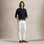 POLO RALPH LAUREN Camicia uomo Custom Fit in oxford Blue