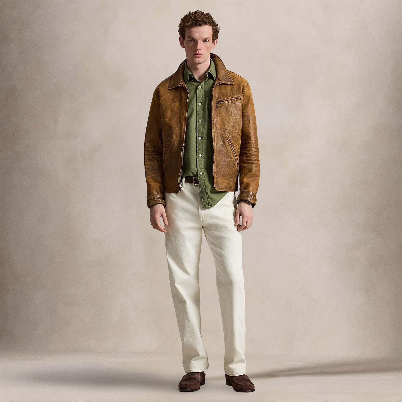 POLO RALPH LAUREN Camicia uomo Custom Fit in oxford Blue