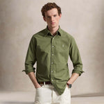 POLO RALPH LAUREN Camicia uomo Custom Fit in oxford Blue