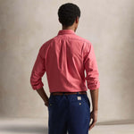 POLO RALPH LAUREN Camicia uomo Custom Fit in oxford Rosso