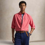 POLO RALPH LAUREN Camicia uomo Custom Fit in oxford Rosso