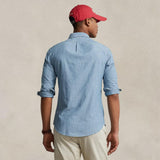 POLO RALPH LAUREN Camicia uomo  in chambray Slim-Fit