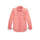 POLO RALPH LAUREN Camicia uomo in chino Classic Fit Rosso