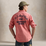 POLO RALPH LAUREN Camicia uomo in chino Classic Fit Rosso