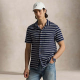 POLO RALPH LAUREN Camicia uomo in cotone a righe Blue